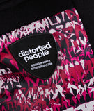 DISTORTED PEOPLE Graffiti Relaxed coat black online kaufen