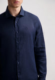 DSTREZZED The Jagger Shirt Linen Dk. Blue online kaufen