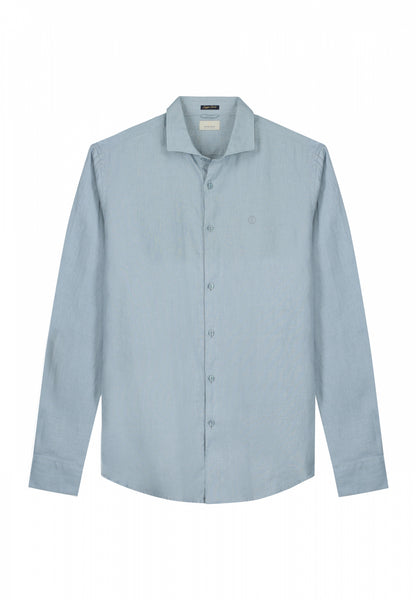 DSTREZZED The Jagger Shirt Linen Medium Blue online kaufen