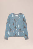 NN.07 Chris - Jacquard cardigan Hellgrau Multi online kaufen