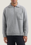 DSTREZZED Zac Polo Knit Farbe: Medium Grey Melange online kaufen