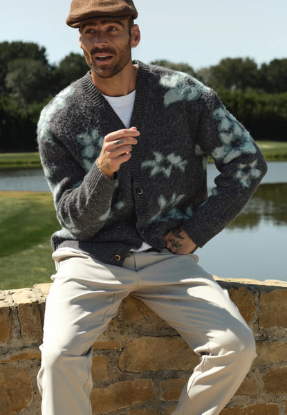 DSTREZZED Sam Cardigan Grey Green online kaufen