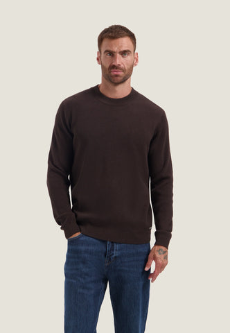 DSTREZZED Oscar Rib Mockneck Dk. Brown