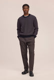 NN.07 Bill - Melange Tapered leg regular fit hose Deep Truffle online kaufen