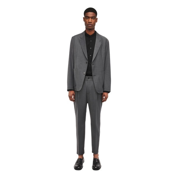 DRYKORN CHASY HOSE MIT BUNDFALTE IN BI-STRECH WOLLE DRYNAMIC Farbe - sharkskin online kaufen