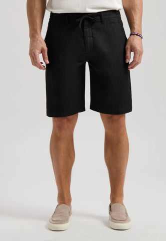 DSTREZZED James Beach Shorts Crispy Linen Black