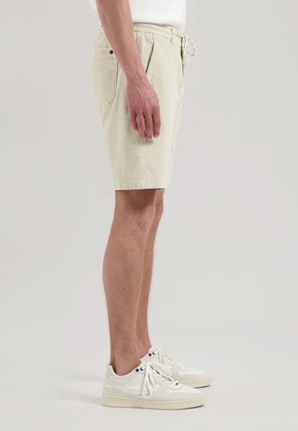 DSTREZZED LOGAN CORD SHORTS IN SILVER BIRCH