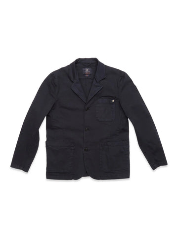 BLUE DE GÉNES Gabbiano Dobby Blazer Dark Navy