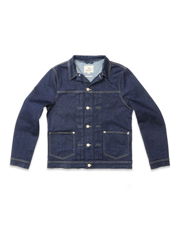 BLUE DE GÉNES cosimo Trucker V2 Jacket Dark Blue Denim