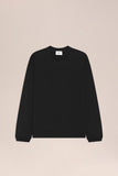 NN.07 Lionel - Smooth Longsleeve aus baumwolle in Farbe - Black online kaufen