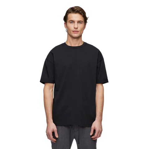 DRYKORN THILO Relaxed fit T-Shirt in reiner Baumwolle Black