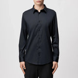 DRYKORN DANEEL Classic Fit Hemd in Baumwoll-Satin Farbe - black online kaufen