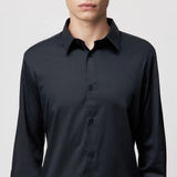 DRYKORN DANEEL Classic Fit Hemd in Baumwoll-Satin Farbe - black online kaufen
