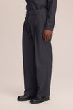 NN.07 Kay - Relaxed Fit Wollmischung hose Farbe - Dark Grey Stripe online kaufen