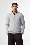 NN.07 Alfie Half-Zip Polo Farbe: Sable Grey #930 online kaufen