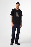 NN.07 Pedro APP Stickerei Bio-Baumwolle T-Shirt in Black online kaufen