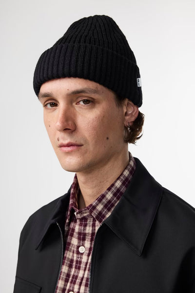 NN.07 Rib Wollmischung Mütze Farbe Black online kaufen