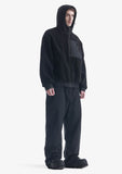 KRAKATAU PEEPLES HOODED SHERPA JACKET IN BLACK QM564 online kaufen