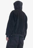 KRAKATAU PEEPLES HOODED SHERPA JACKET IN BLACK QM564 online kaufen