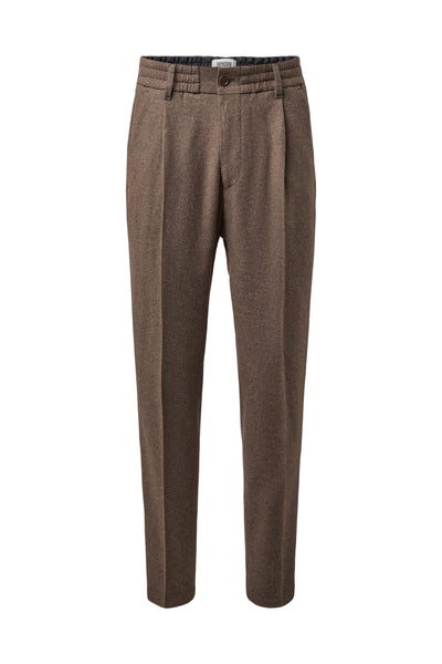 DRYKORN CHASY_RGLR Casual Hose mit Bundfalte in strukturiertem Jersey Farbe braun online kaufen