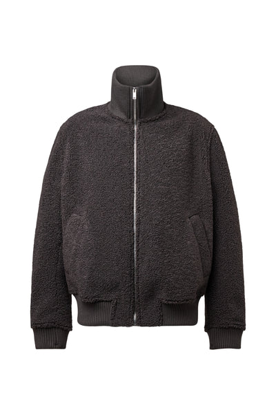 DRYKORN GRALON Blouson Jacke aus strukturiertem Teddy-Fabric Farbe - choclate online kaufen
