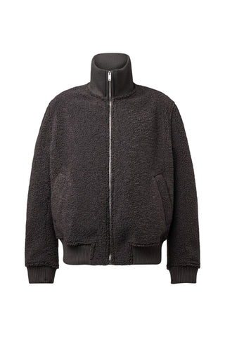 DRYKORN GRALON Blouson Jacke aus strukturiertem Teddy-Fabric Farbe - choclate